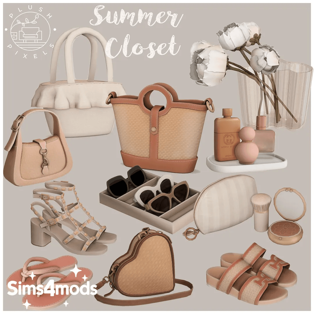 Скриншот мода Сет декора для гардеробной Summer Closet